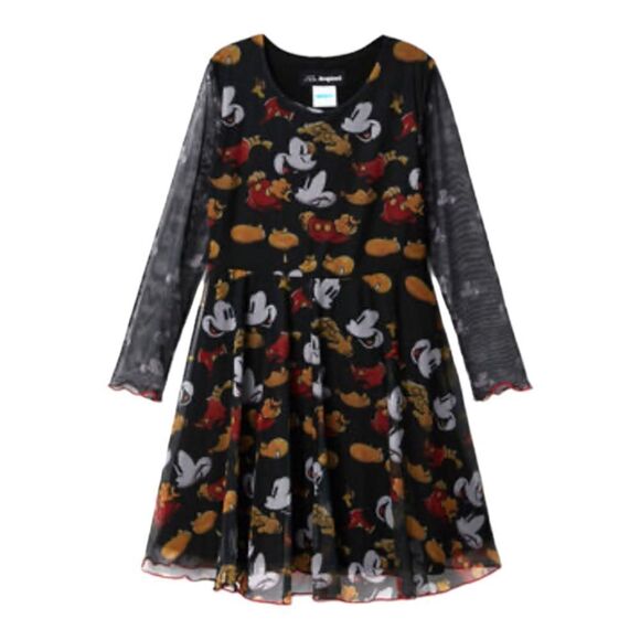 DESIGUAL | Black | TULLE MICKEY MOUSE DRESS - Picture 2 of 12
